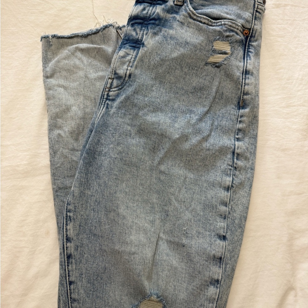 Old Navy Light Blue High Rise Straight Jeans